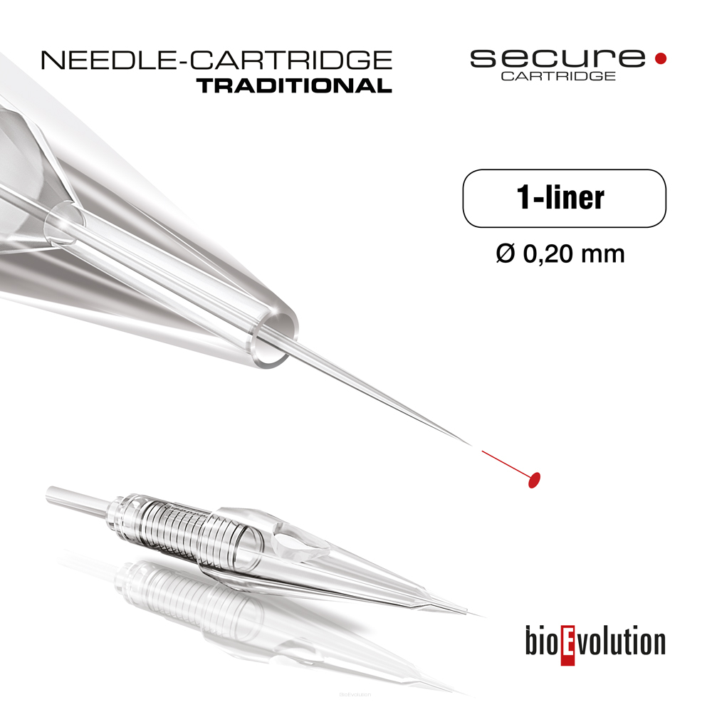 Cartouche - aiguille traditionnelle 1-liner 0.20 SECURE