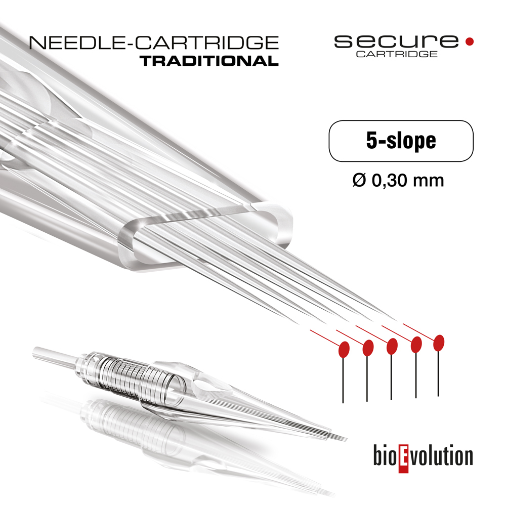 Cartouche - aiguille traditionnelle 5-slope 0.25 SECURE