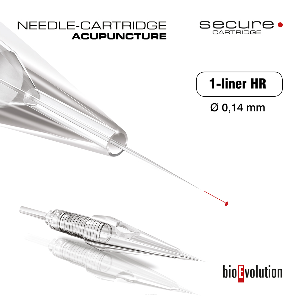 Cartouche - aiguille d'acupuncture 1-liner 0.14 HR SECURE