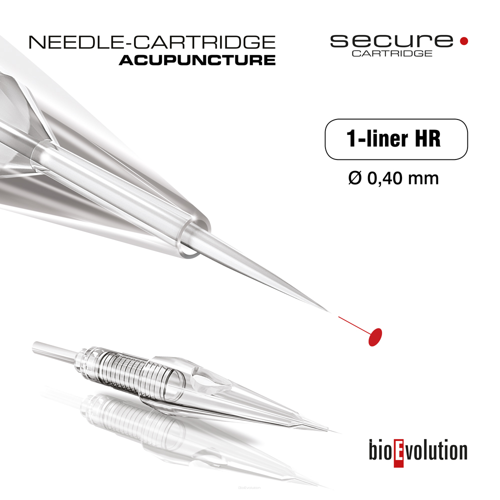 Cartouche - aiguille d'acupuncture 1-liner 0.40 HR SECURE