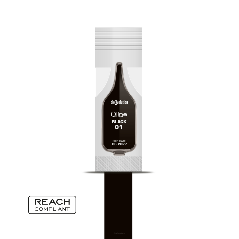 Permanent Makeup Pigment Black 01 - 0.7 ml