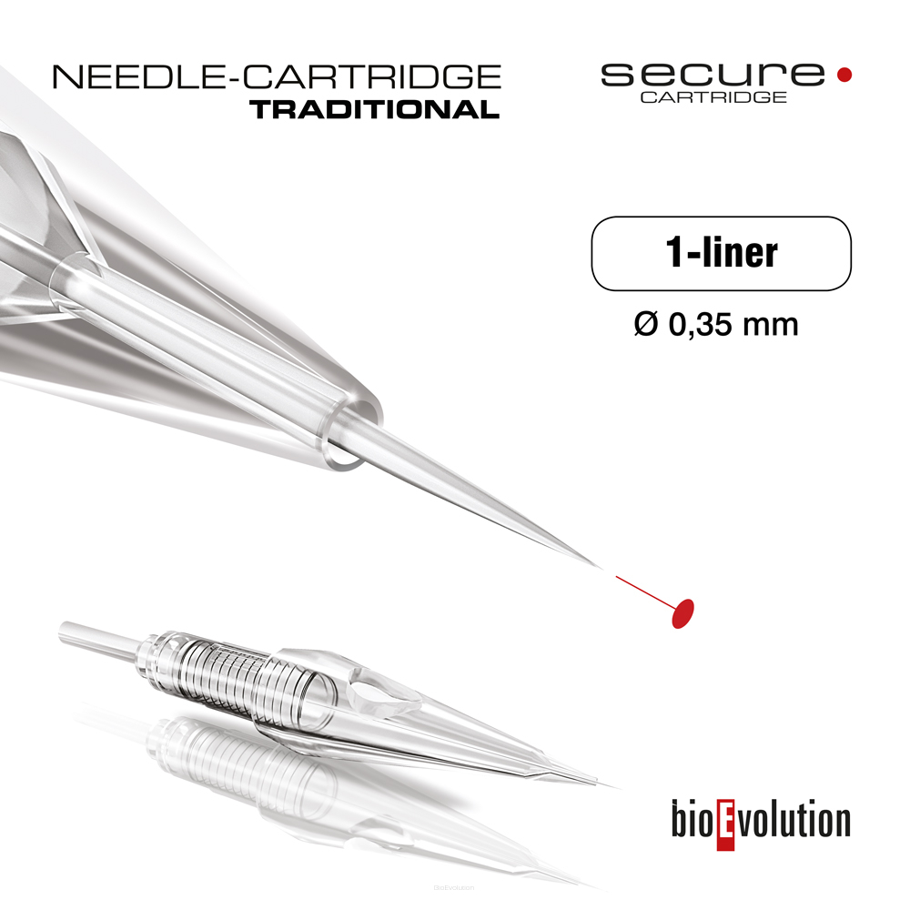 Cartouche - aiguille traditionnelle 1-liner 0.35 SECURE